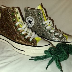 Converse x JW Anderson Glitter Chuck 70-Gold/Silver - US 7.5 W